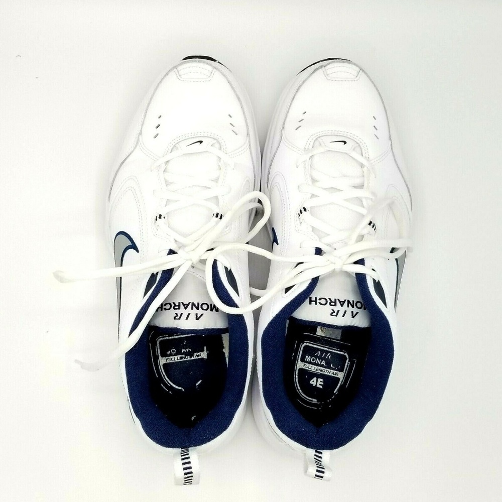 Nike Air Monarch Walking Trainers Shoes Mens White - Picture 3 of 8